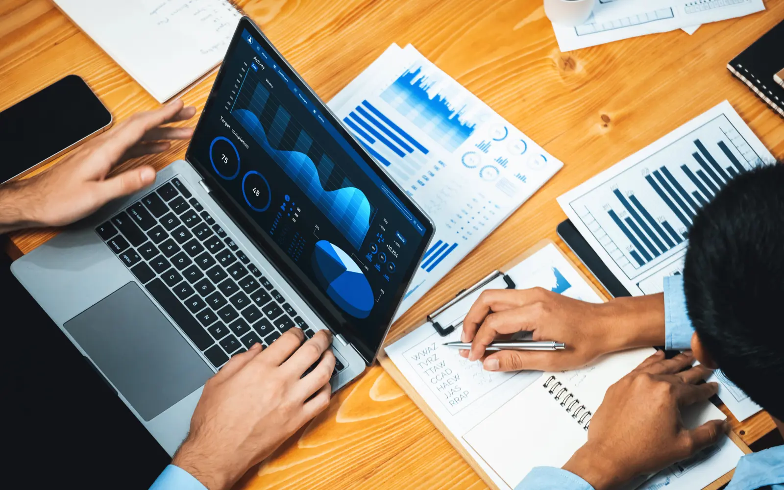 a person using a laptop