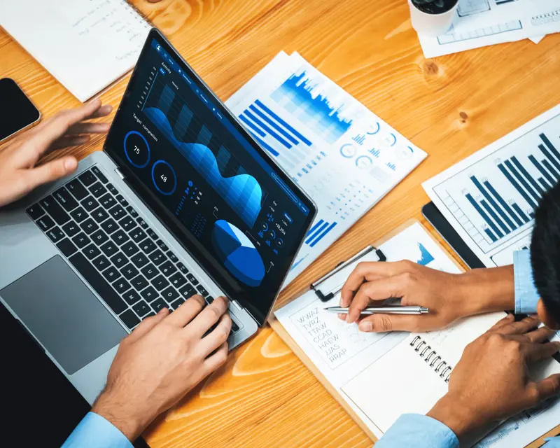 a person using a laptop