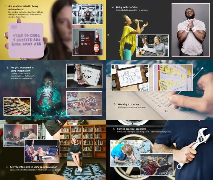 a collage of images of people and objects