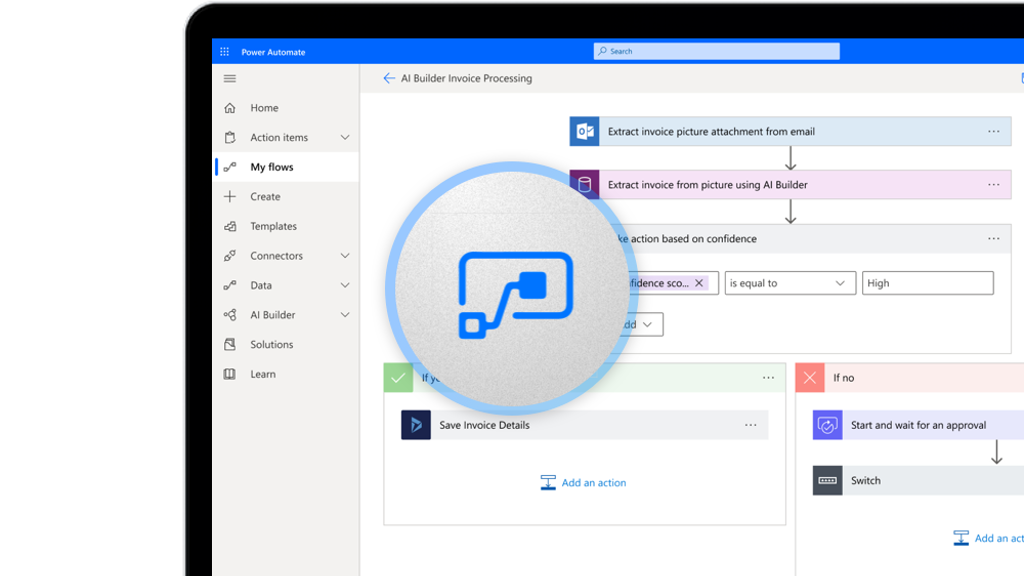 a screenshot of a computer on power automate