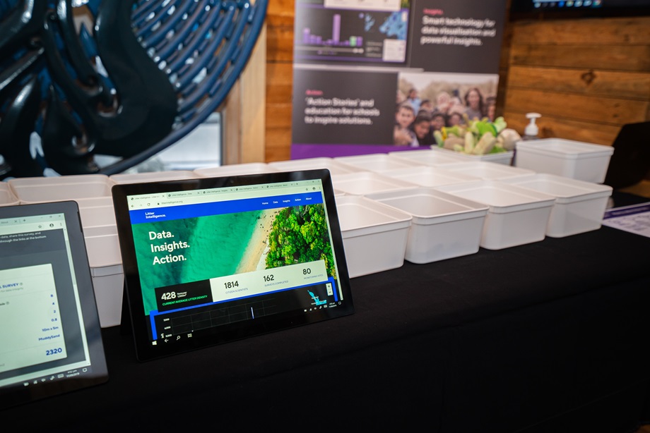 a tablet on a table