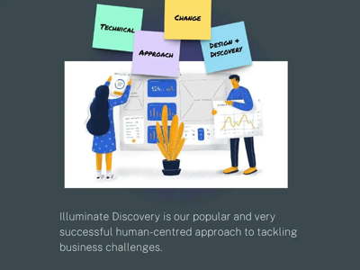 a man and woman writing on a board