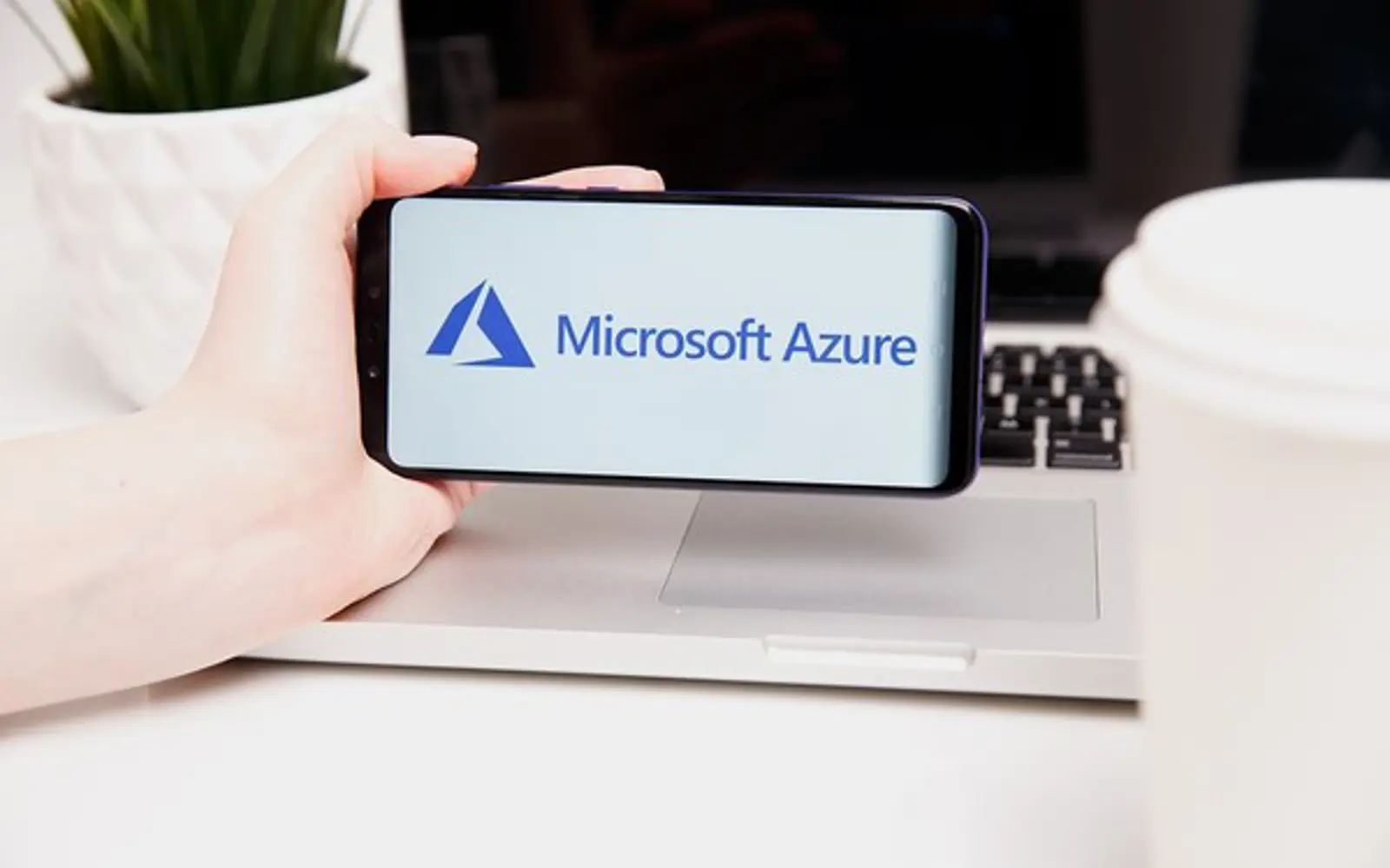 a hand holding a phone