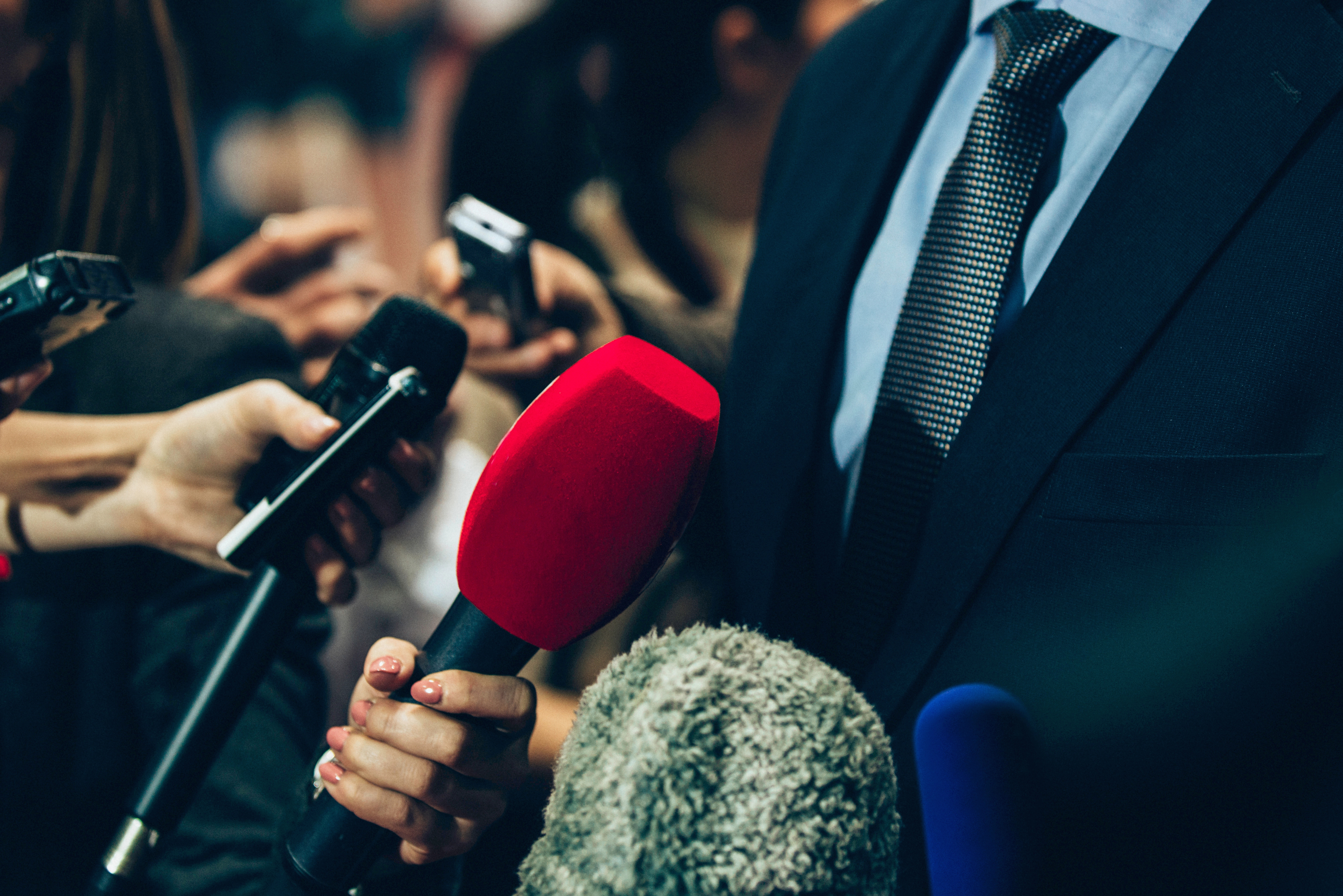 journalist microphones
