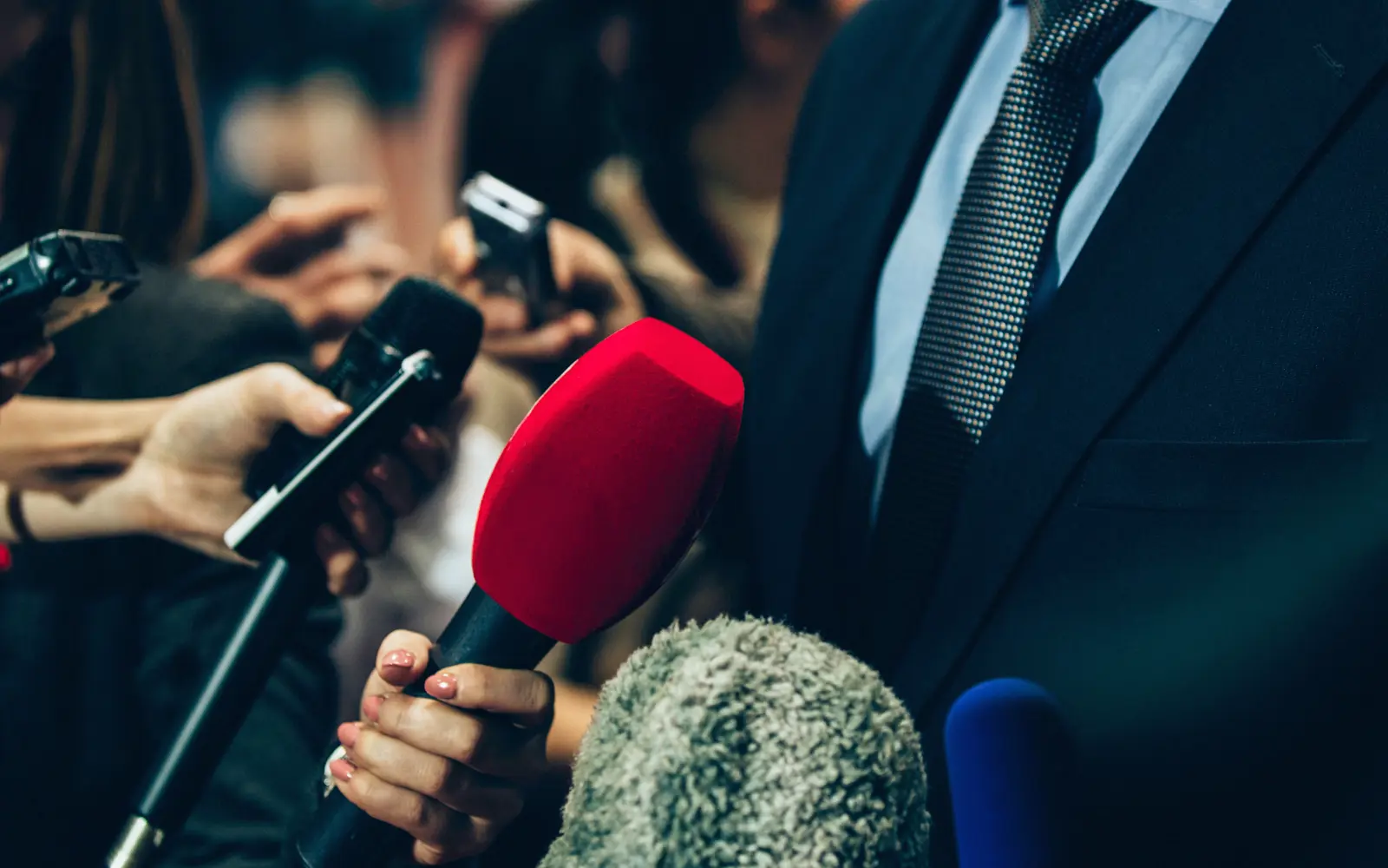 journalist microphones