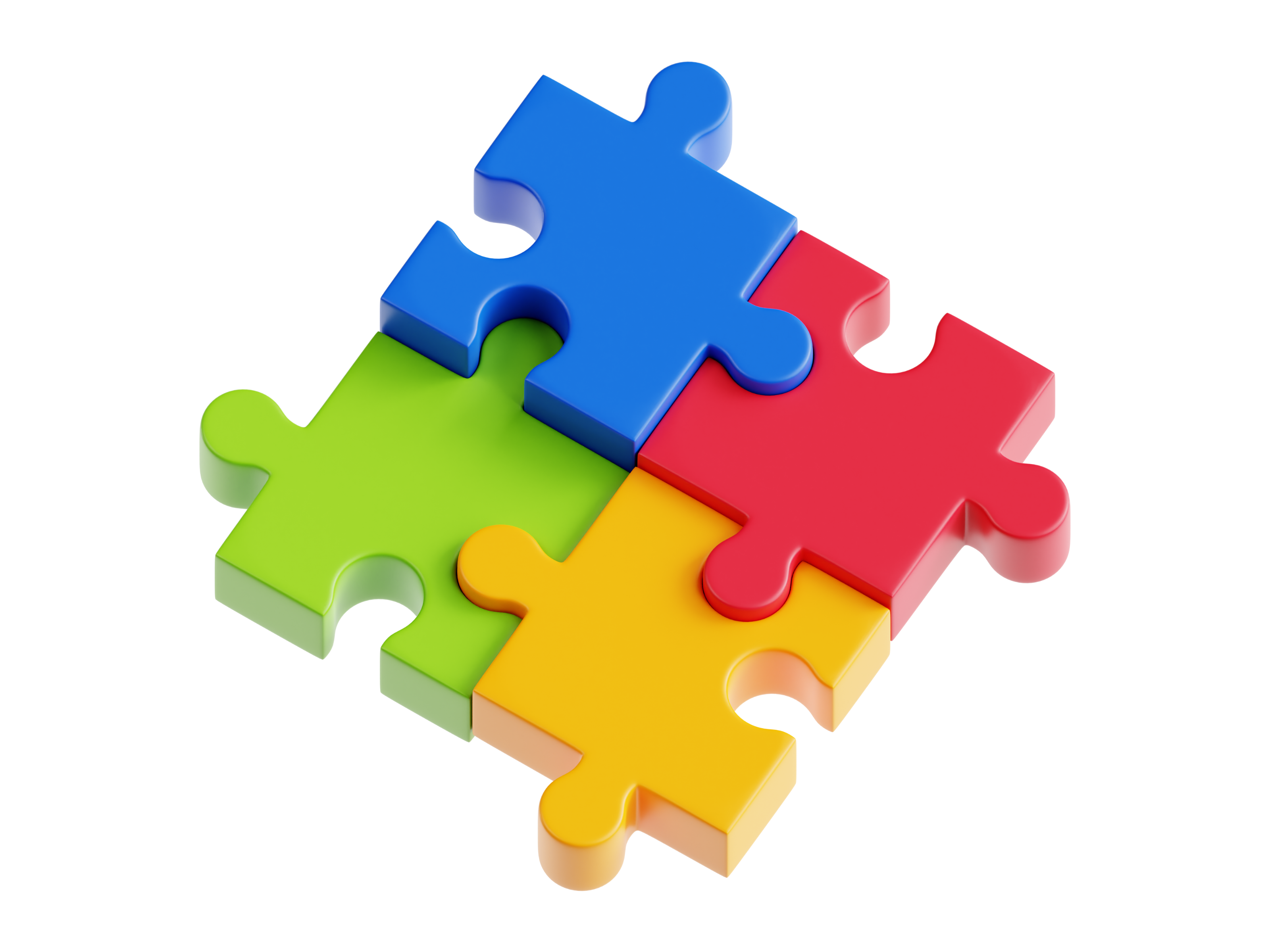 a puzzle pieces stacked together