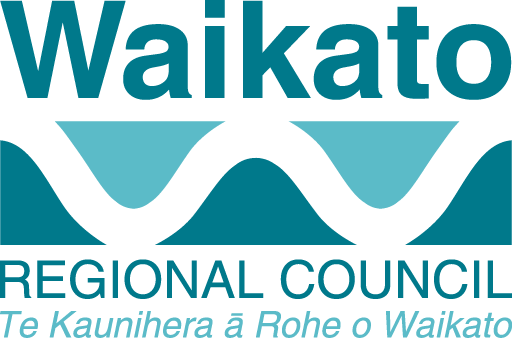 a black and blue logo