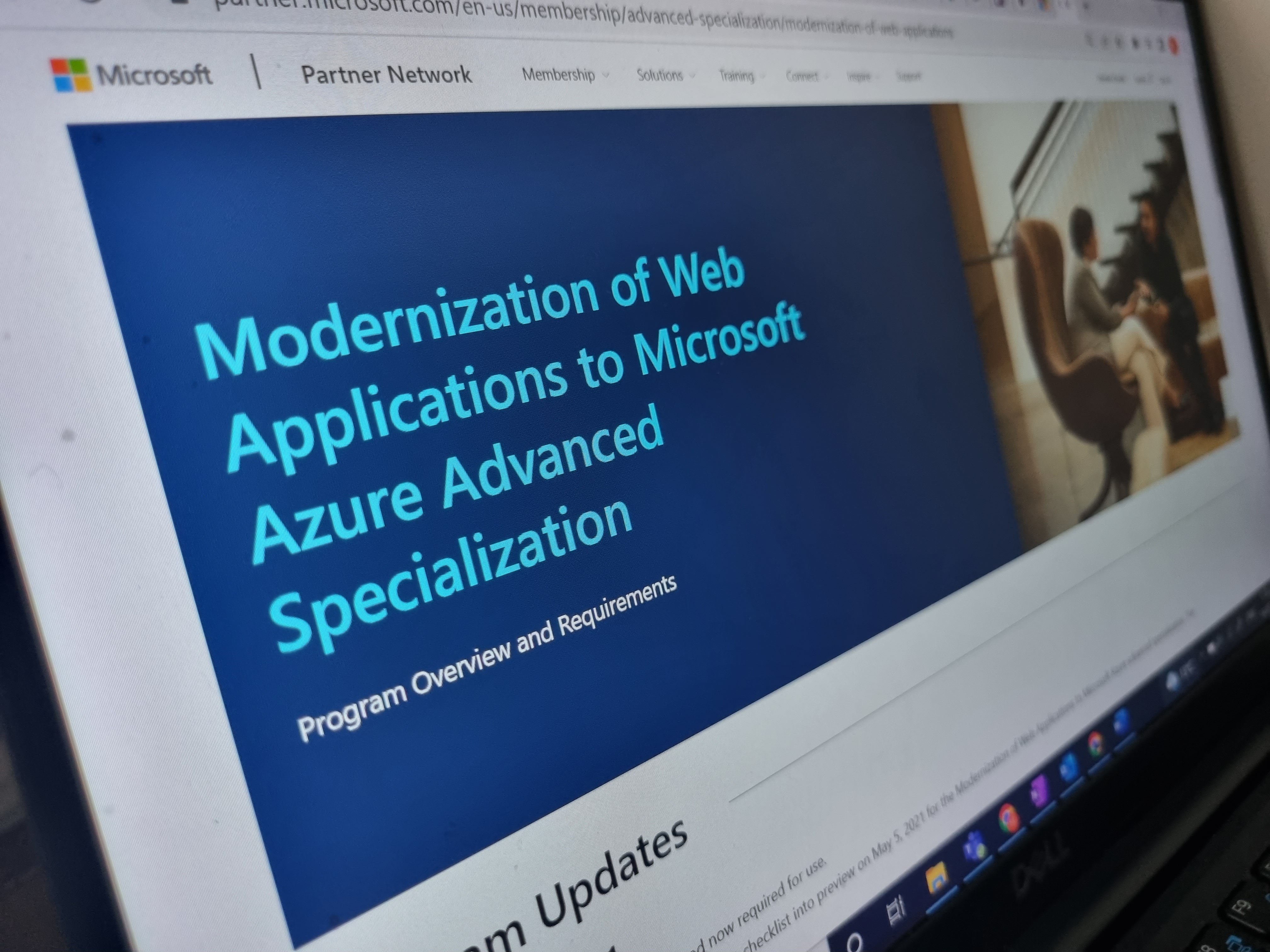 a computer screen with blue text