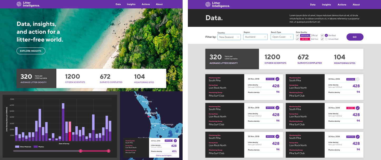 screens screenshot of a website