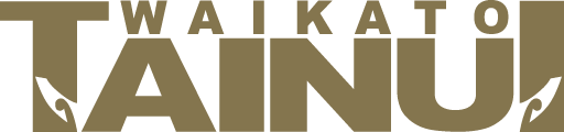 a black and tan logo