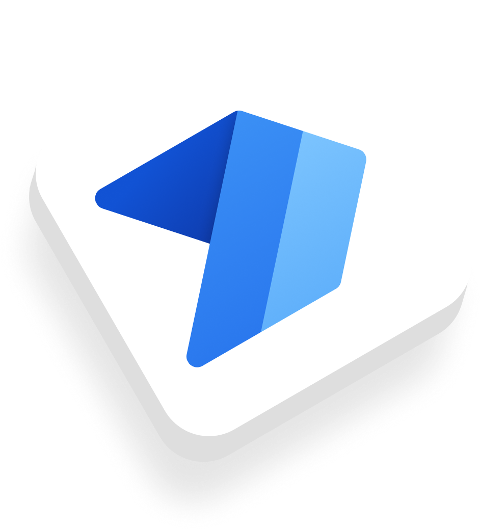 a white square with microsoft power automate logo