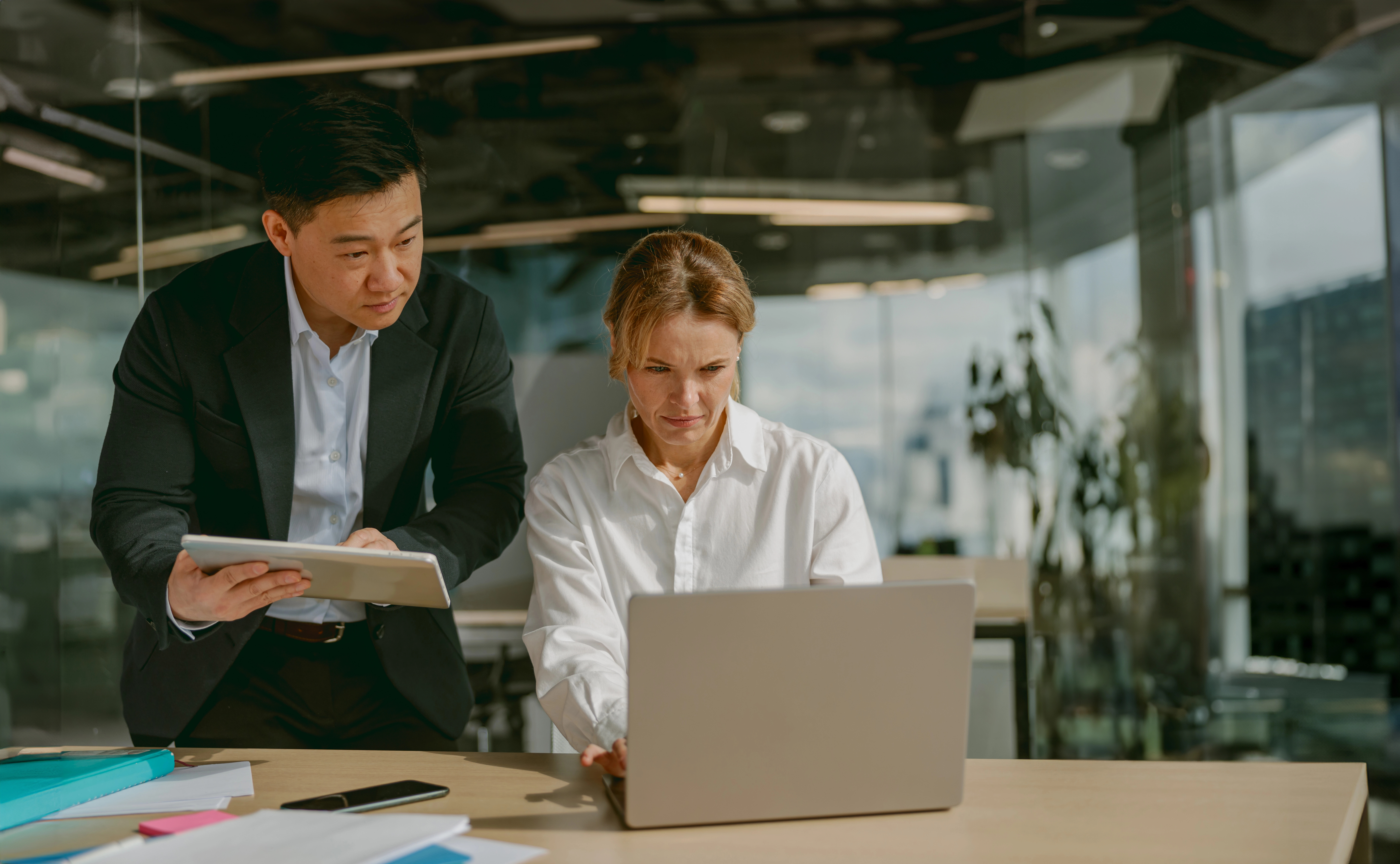 a man and woman working on context driven personalisation