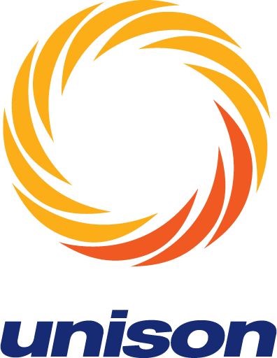 a logo with a black background